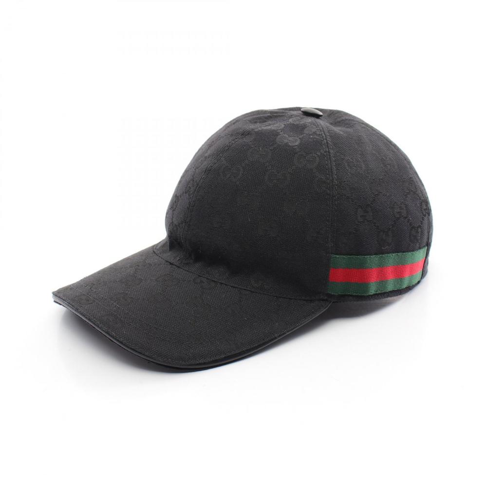 Gucci Gg Webline Cap Hat Black